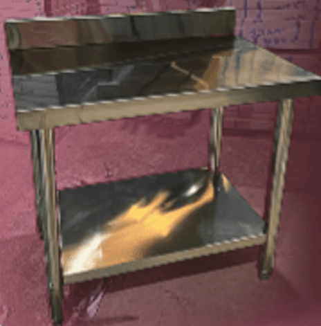 Kitchen Working Table with Backsplash