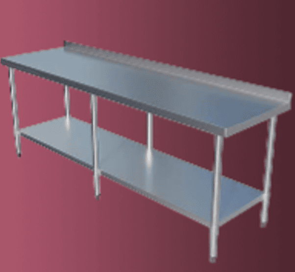 Kitchen Working table with backsplash