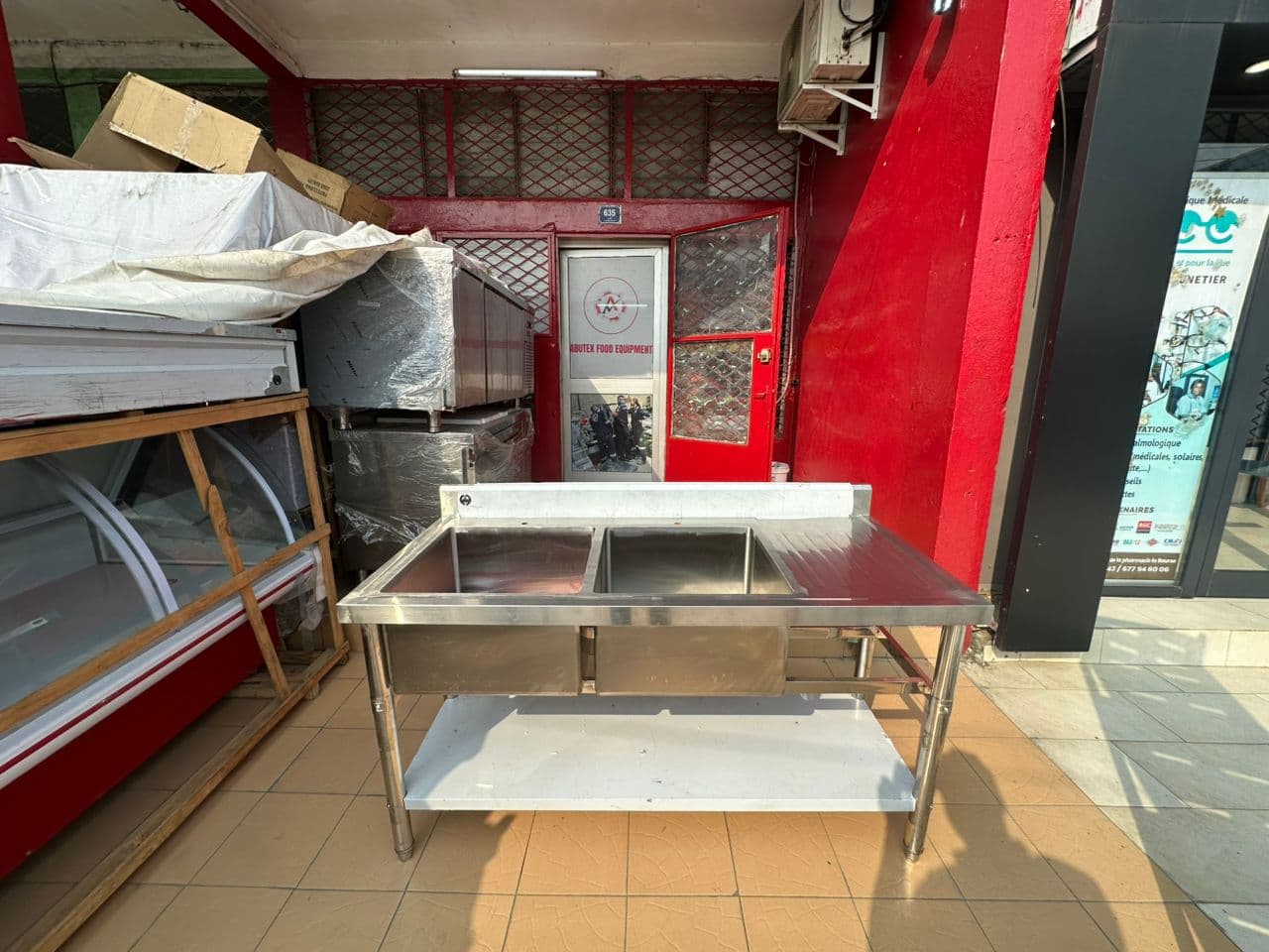 2bowl sink with under